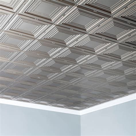 decorative sheet metal lowes|12x12 metal ceiling tiles.